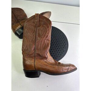 Vintage Tony Lama Brown Cowboy Boots – Size 9.5